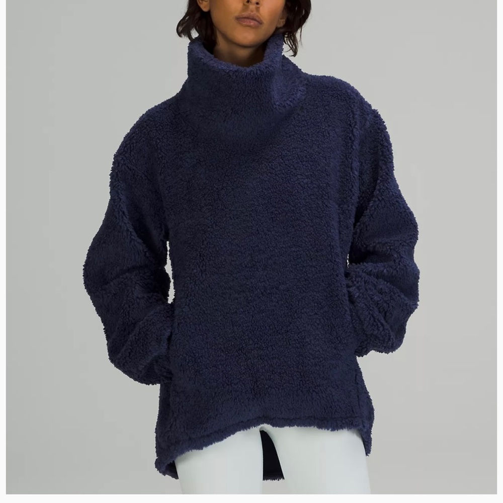 Lululemon Warmth Restore Long Sherpa Pullover Black L/XL